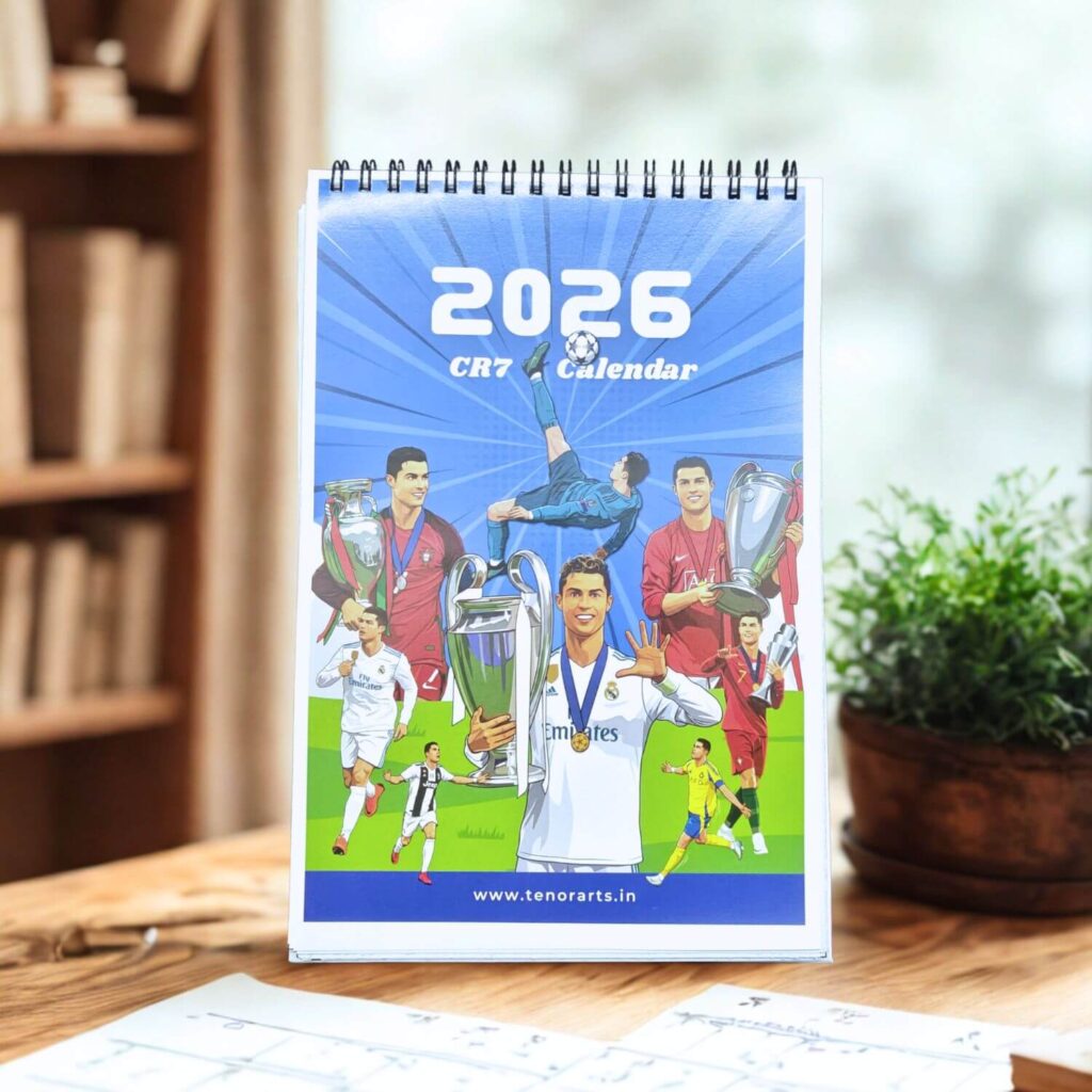 Cristiano Ronaldo Desk Calendar 2026 (6 x 9 inches)