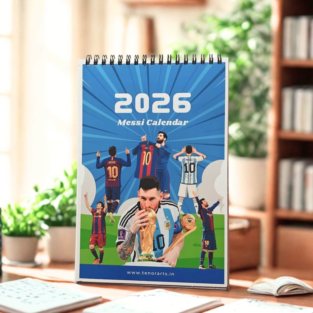 Lionel Messi Desk Calendar 2026 (6 x 9 inches)